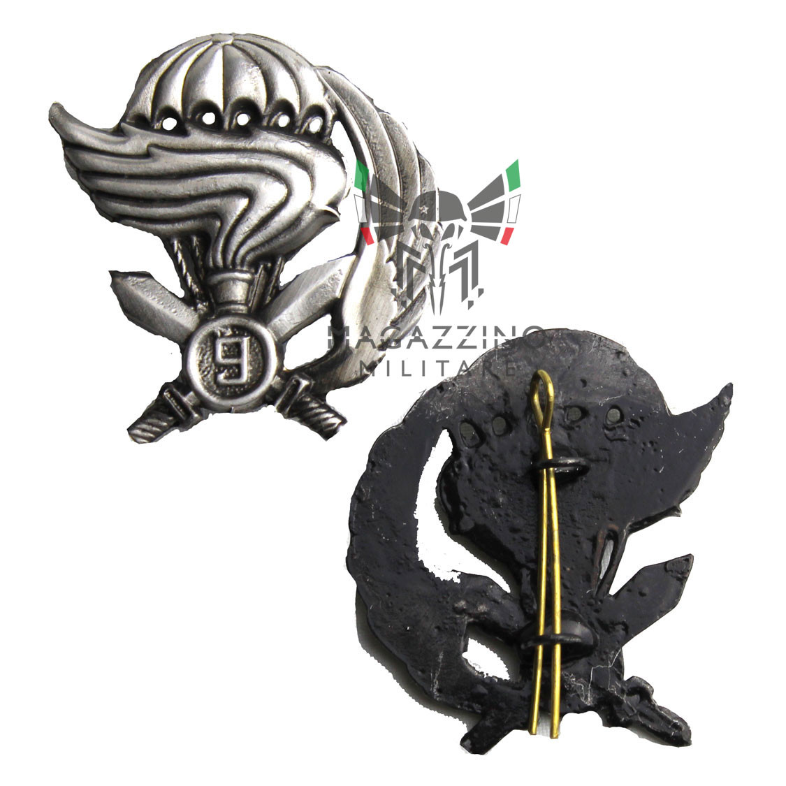 Beret metal insigna 9th Col Moschin Special Force New original