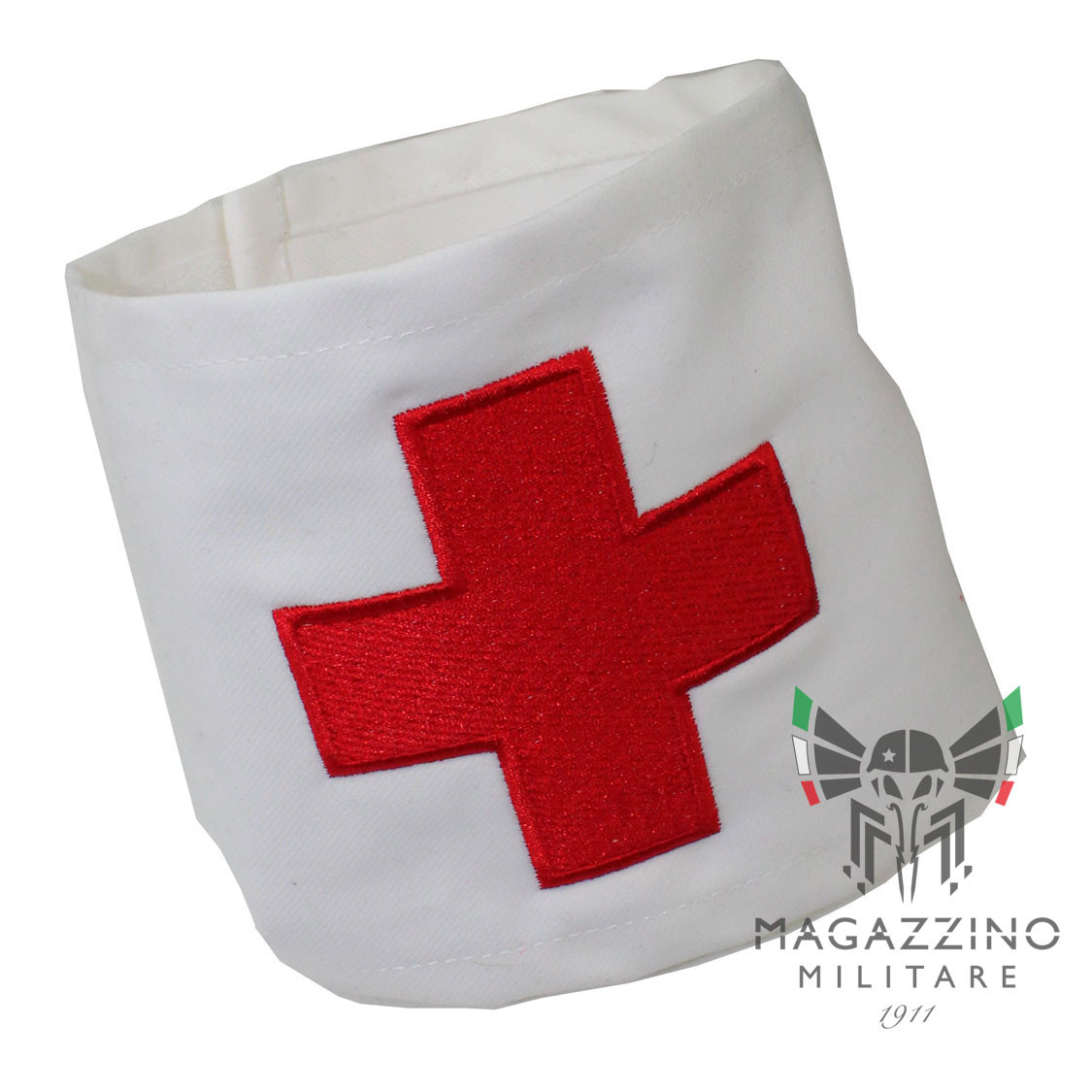 Military Red Cross Neutrality band adjustable with tear