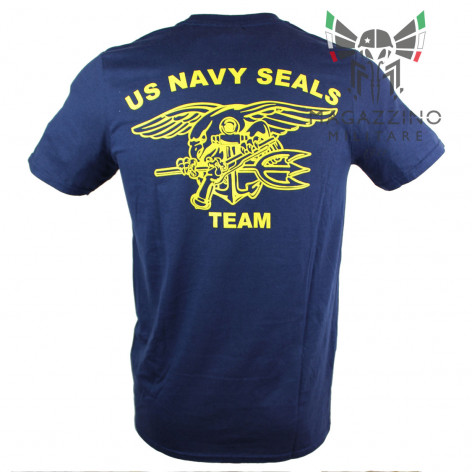 Maglietta T-SHIRT Militare US Navy Seals Team BLU retro