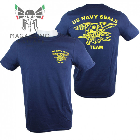 Military T-Shirt US Navy Seals Team Blue