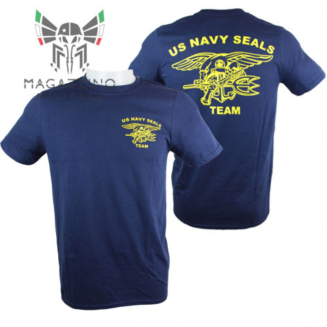 Maglietta T-SHIRT Militare US Navy Seals Team BLU
