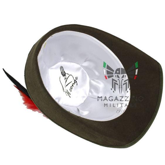 Cappello Alpino Congedante Adunata Alpini completo di Fregio e Penna interno